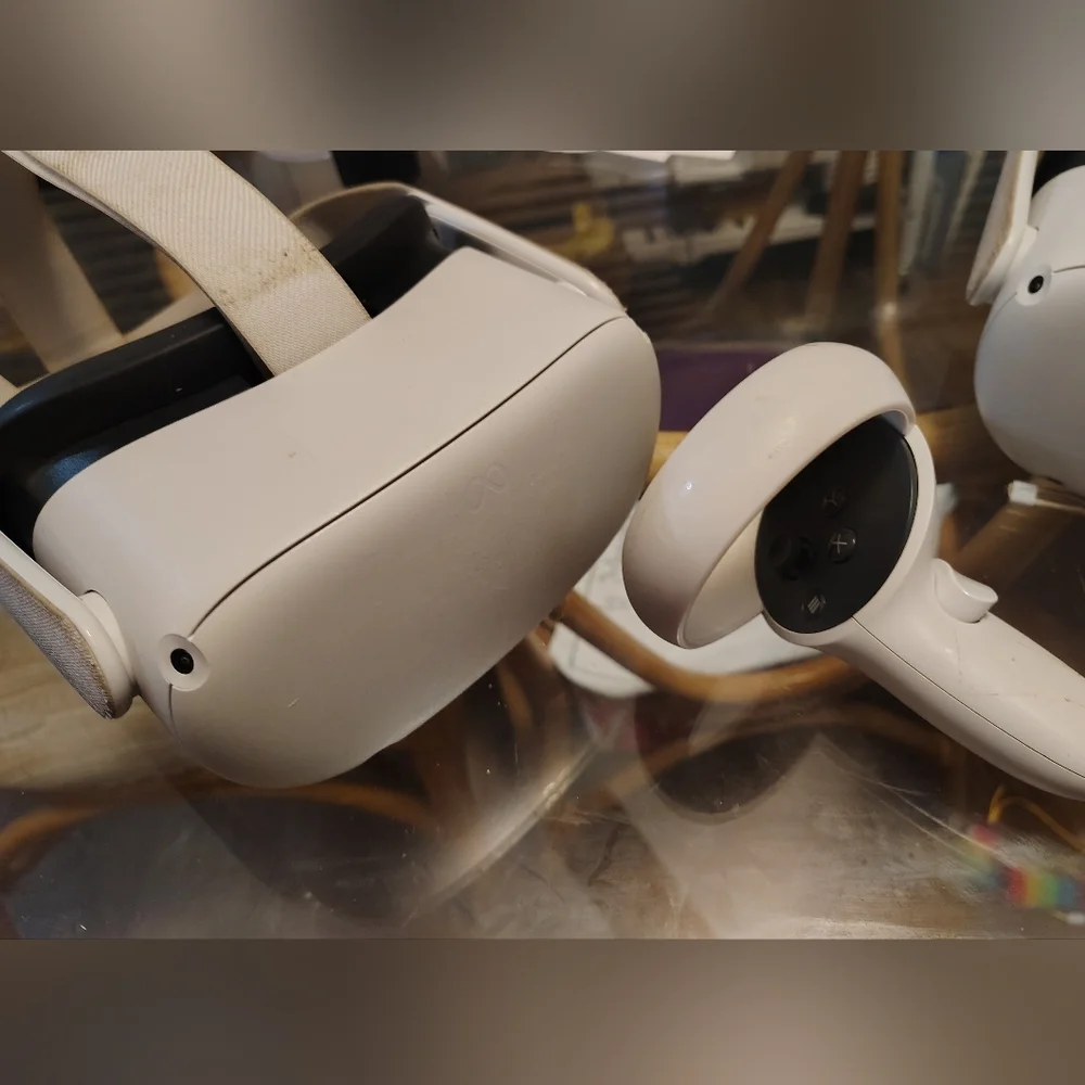 2 VR Headsets and 3 Controllers